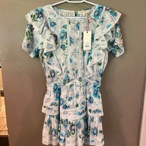 LoveShackFancy Natasha Dress Blueberry Cloud